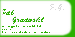 pal gradwohl business card