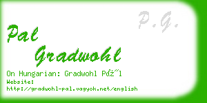 pal gradwohl business card